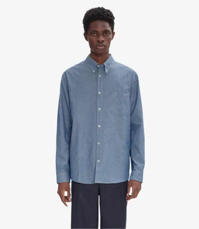 Apc Hemd A.p.c. Herren Farbe Blau In Blue