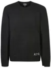 Apc Compact Wool Edward Pullover Sweater In Black