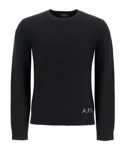 Apc A.p.c. Edward Knit Sweater In Black