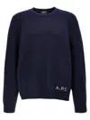 Apc A.p.c. 'edward' Sweater With Logo Inlay In Blue
