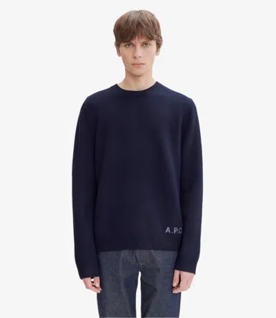 APC EDWARD SWEATER L DARK NAVY