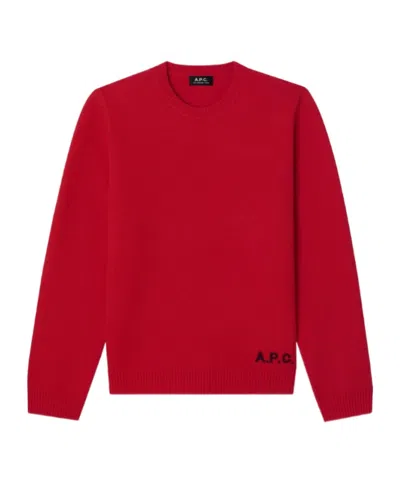 A.p.c. Edward Sweater In Red