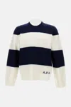 A.p.c. Striped Crew-neck Sweater In Multi