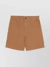 Apc A.p.c. Camel Brown Elastic Waist Shorts