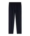 Apc Elasticated-waist Straight-leg Trousers In Black