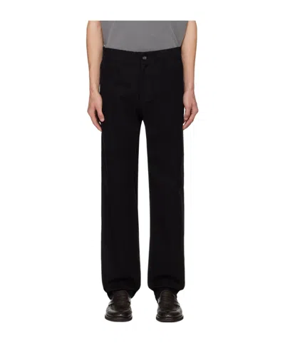 Apc Elastic Waist-trimmed Casual Pants In Black