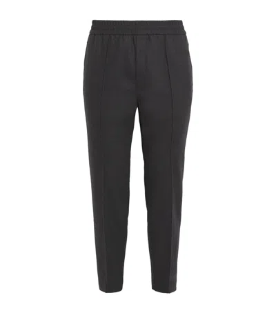 Apc Elasticated Tapered Trousers In Black