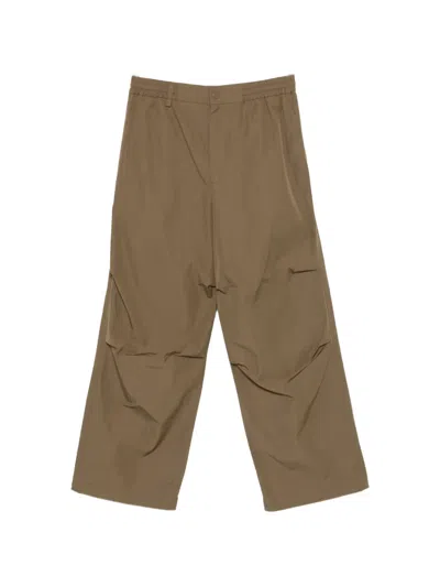 Apc Elasticated Trousers In Brown