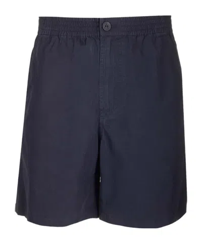 Apc Elasticated-waist Cotton Shorts In Black