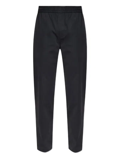 Apc Elasticated-waist Trousers In Black