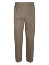 Apc Elasticated-waist Trousers In Brown