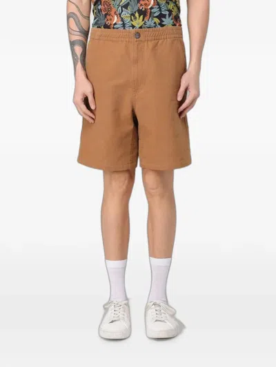 A.p.c. Elasticated-waist Shorts In Brown