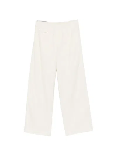 A.p.c. Elasticated-waist Trousers In White