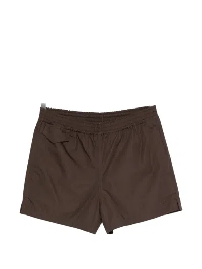 Apc Elasticated-waistband Shorts In Brown