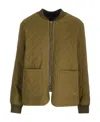 A.p.c. Elea Quilted Jacket In Green