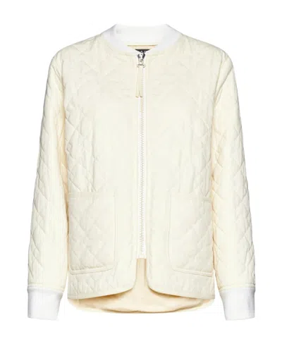 Apc Elea Quilted Jacket In White