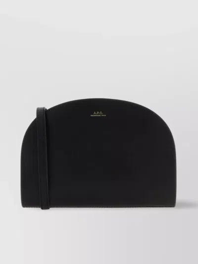 Apc Elegantly Curved Silhouette Cross-body Bag In Black