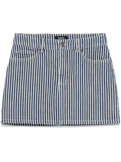 A.p.c. Skirt "elga" In Blue