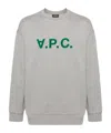 Apc Eliot Sweatshirt Mit Logo-print In Gray