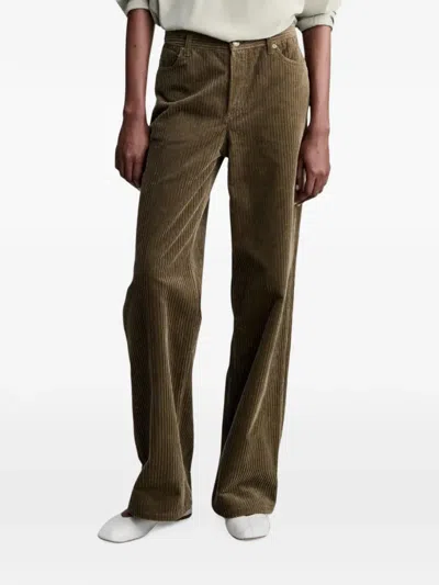 A.p.c. Elisabeth Corduroy Trousers In Brown