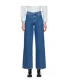 Apc Elisabeth High-rise Wide-leg Jeans In Blue