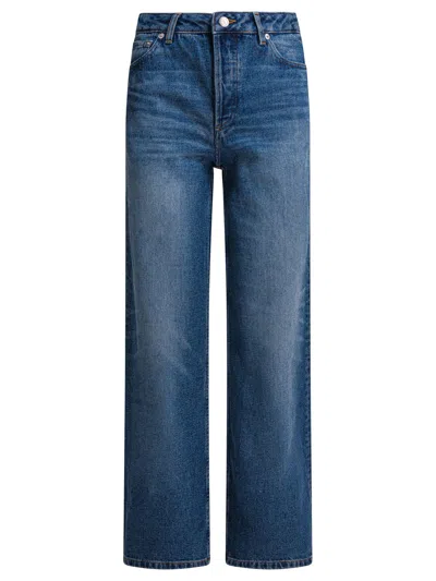 Apc Jeans With Belt Loops In Blue