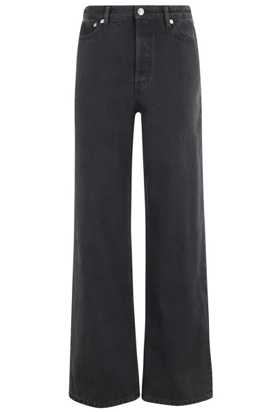 Apc A.p.c. Elisabeth Jeans In Black