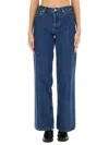 Apc Jeans A. P.c. Woman Color Denim In Blue