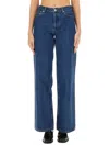 Apc Jeans A. P.c. Woman Color Denim In Blue