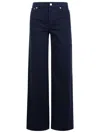 Apc Navy Elisabeth Jeans In Blue