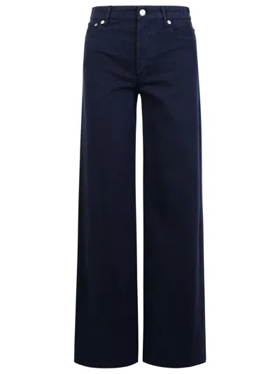 APC ELISABETH NAVY DENIM JEANS