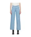 Apc Elisabeth Wide-leg Jeans In Blue
