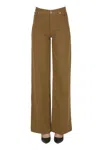 Apc Elisabeth Wide Leg Jeans In Brown