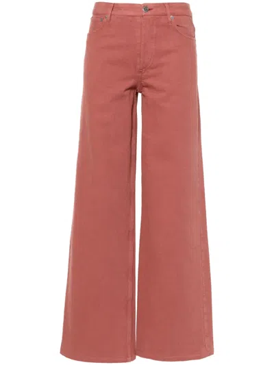 Apc Elisabeth Wide-leg Jeans In Pink