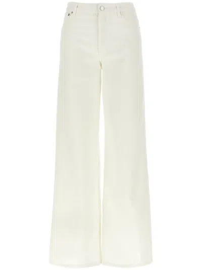 Apc A.p.c. Elisabeth Wide Leg Jeans In White