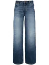 Apc High-waisted Medium-wash Denim Pants In Blue