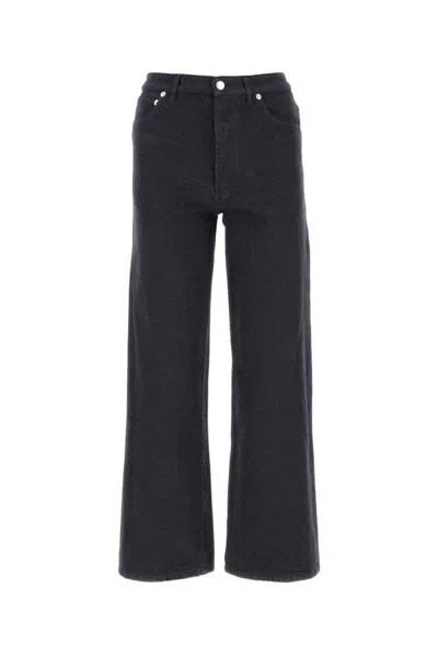 Apc Elizabeth Straight-leg Jeans In Black