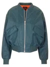 Apc A.p.c. Lella Zipped Bomber Jacket In Blue