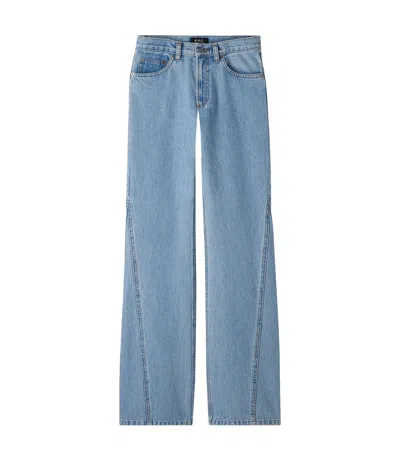 Apc Elle Jeans In Blue
