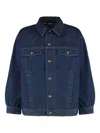 Apc Adjustable Cuffs Collared Long Sleeves Jacket In Blue