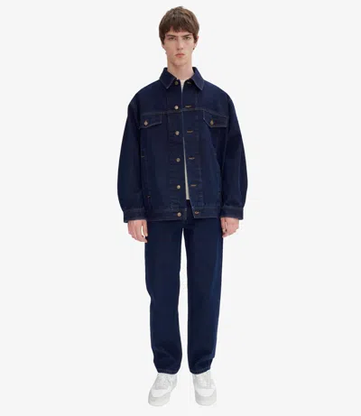 Apc Elvis Jacket L Ial In Ial - Stonewashed Indigo