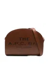Apc Embossed Satchel In Brown