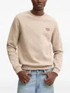Apc Embroidered Crew-neck Sweatshirt In Neutral