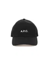 Apc A.p.c. Black Stretch Cotton Charlie Baseball Cap