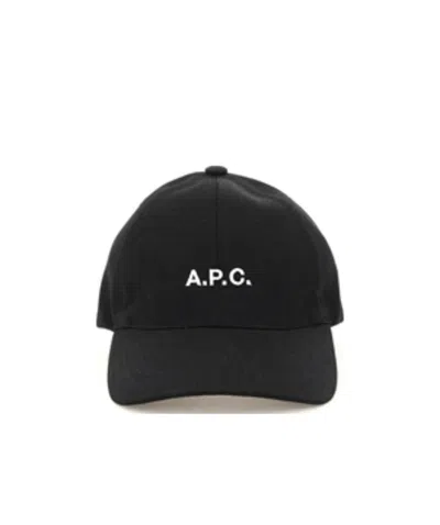 Apc Embroidered-logo Cotton Baseball Cap In Black