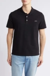 Apc A.p.c. Black Polo Shirts Men In Black