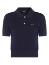 Apc A.p.c. Dark Navy Cotton T-shirt