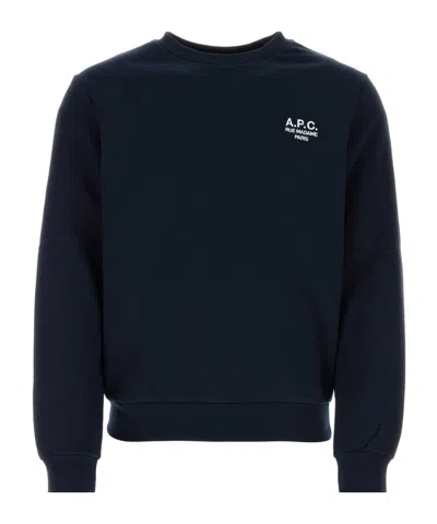 APC A.P.C. LOGO EMBROIDERED CREWNECK SWEATSHIRT