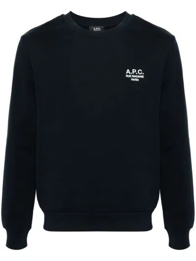 APC EMBROIDERED-LOGO SWEATSHIRT
