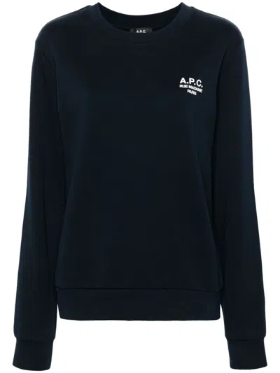 APC EMBROIDERED-LOGO SWEATSHIRT